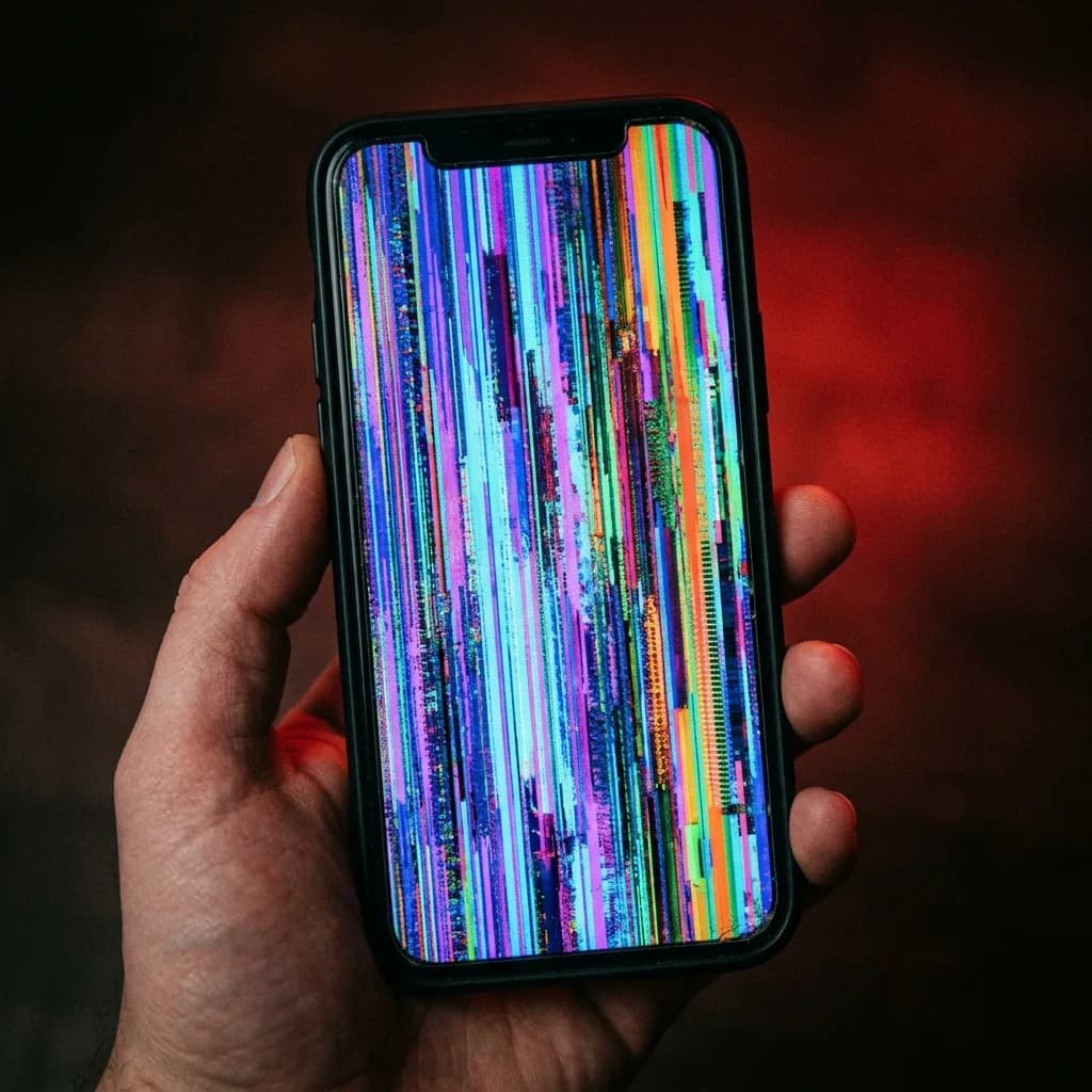 Pourquoi des lignes de couleur apparaissent sur l'écran de votre téléphone